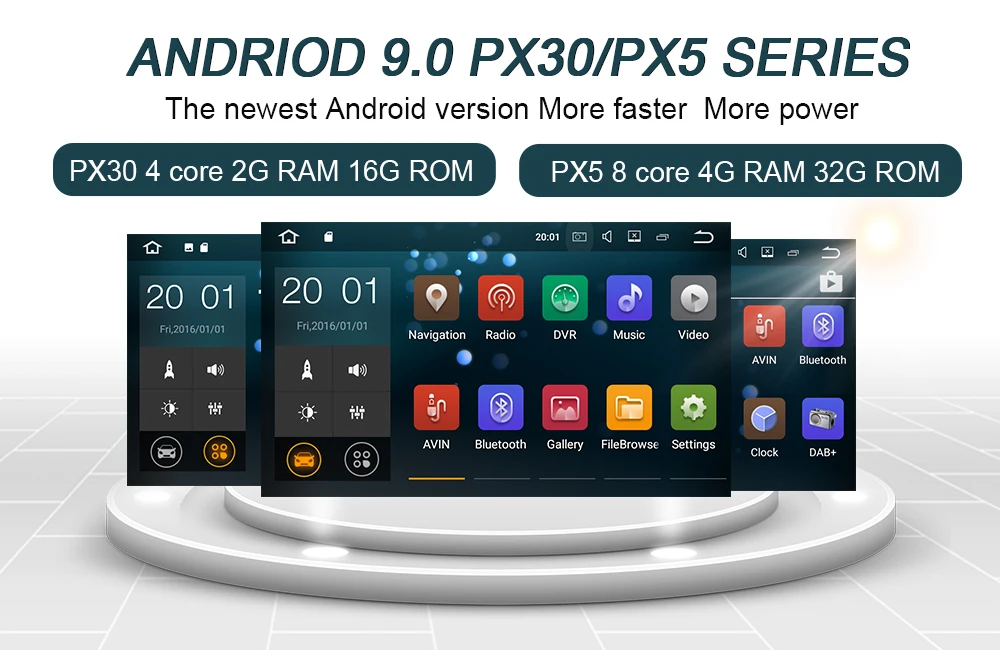 Discount Android 9.0 Car multimedia player gps navigation CAR DVD for ssangyong rexton  car radio BT wifi 4+32G 8 core audio radio 1