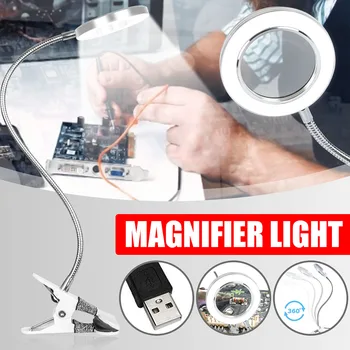 

Multifunctional Table Lamp Magnifying Glass Lamp Clip Desk Lamp Eye Protection Reading Led Desk Lamp Beauty Makeup Tattoo Light