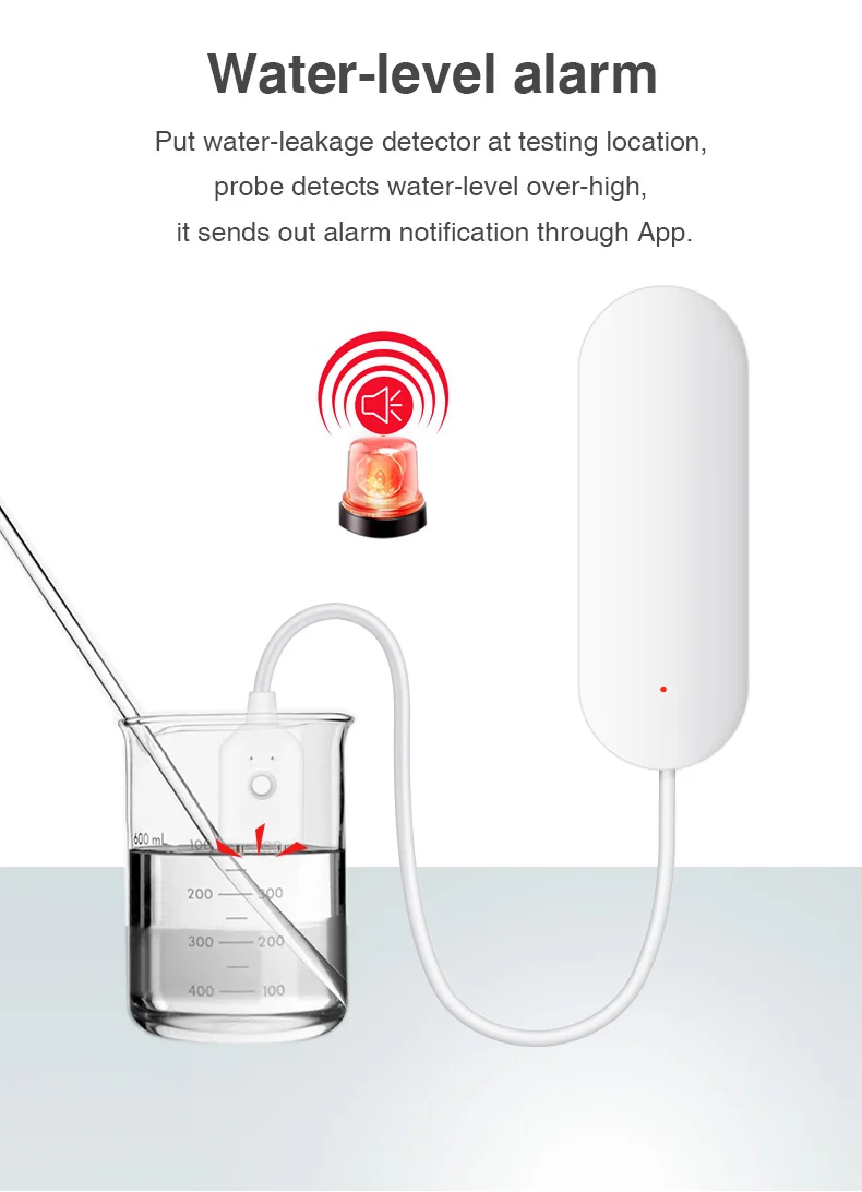 QOLELARM Tuya умный wifi детектор утечки воды приложение уведомления оповещения датчик воды сигнализация утечка Домашняя безопасность