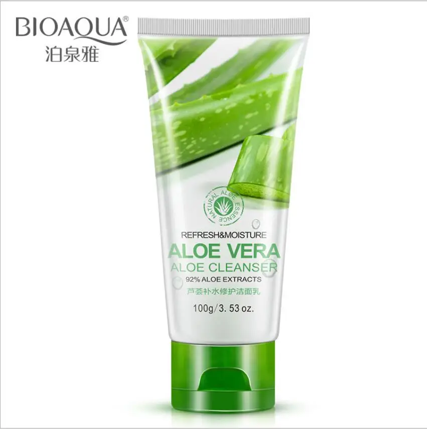 100 г Уход За Кожей Лица Глубокой Стиральная Гель Алоэ Вера очищающее средство для