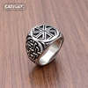 Punk 316L Stainless Steel Vikings Slavic Wheel Amulet Ring Scandinavian Runic Vikings Rings  Jewelry 1