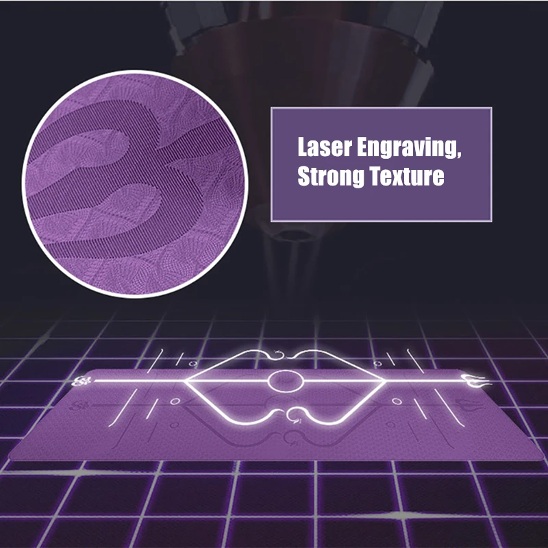 Коврик для йоги 6 мм из ТПЭ нескользящий Спортивный фитнеса пилатеса спортзала