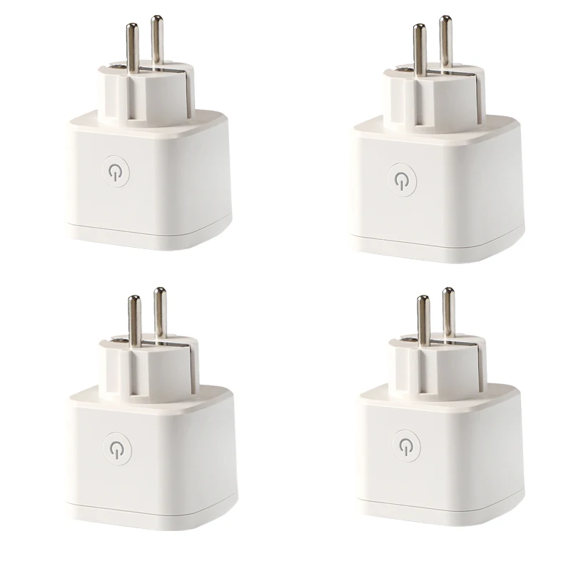 16A Power Monitoring Smart Plug Wifi Smart Socket Tuya Smart Life App EU Plug Alexa Google Smart Home IFTTT Voice Control - Цвет: 4PCS Plug