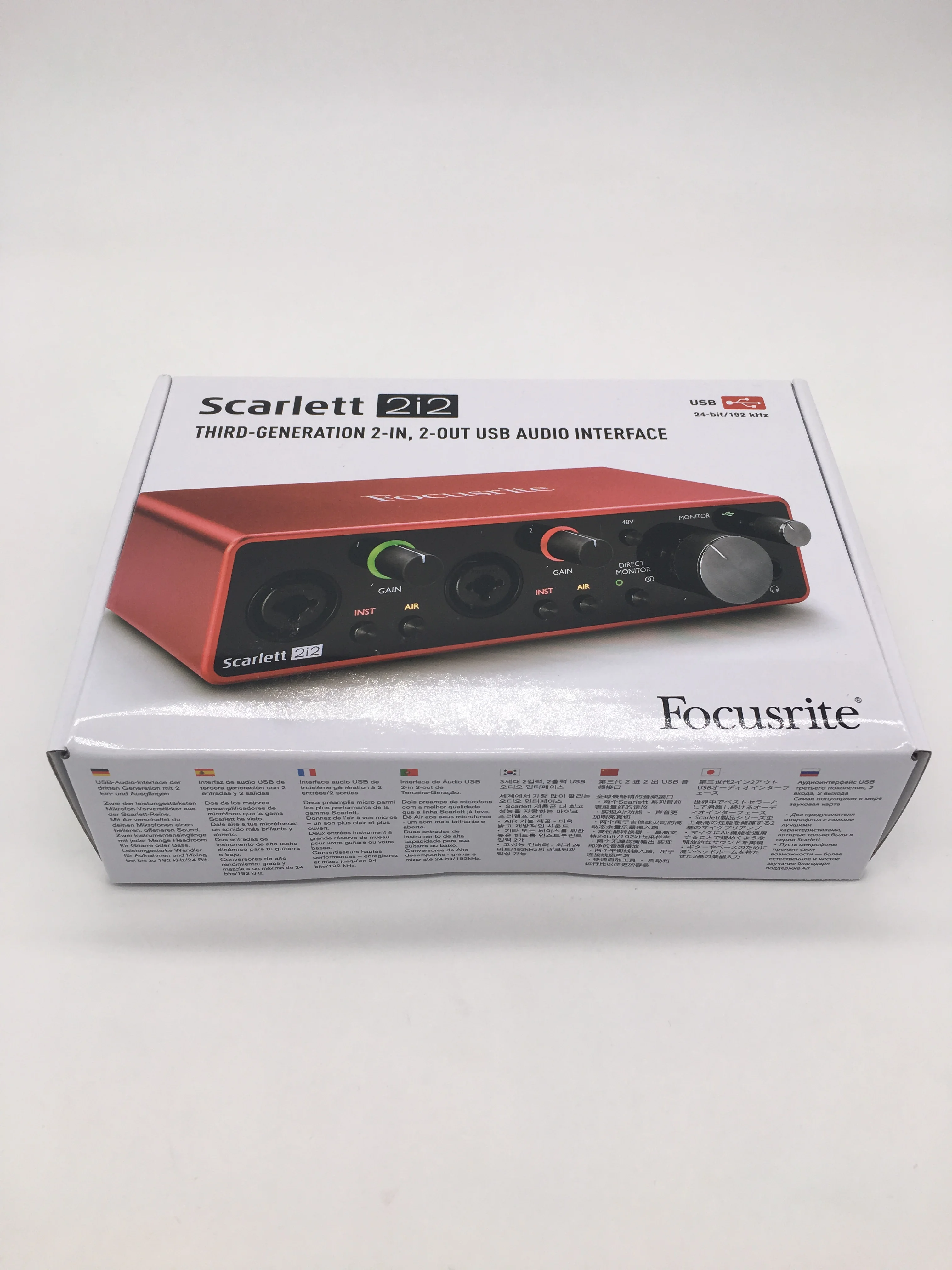 Улучшенный профессиональный аудио Интерфейс Focusrite Scarlett 2i2 3 го поколения USB 2 0