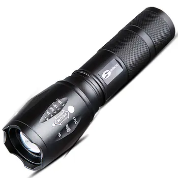 

Rechargeable LED Flashlight With T6 lamp Adjustable Focus Zoom light Torch Lantern USB