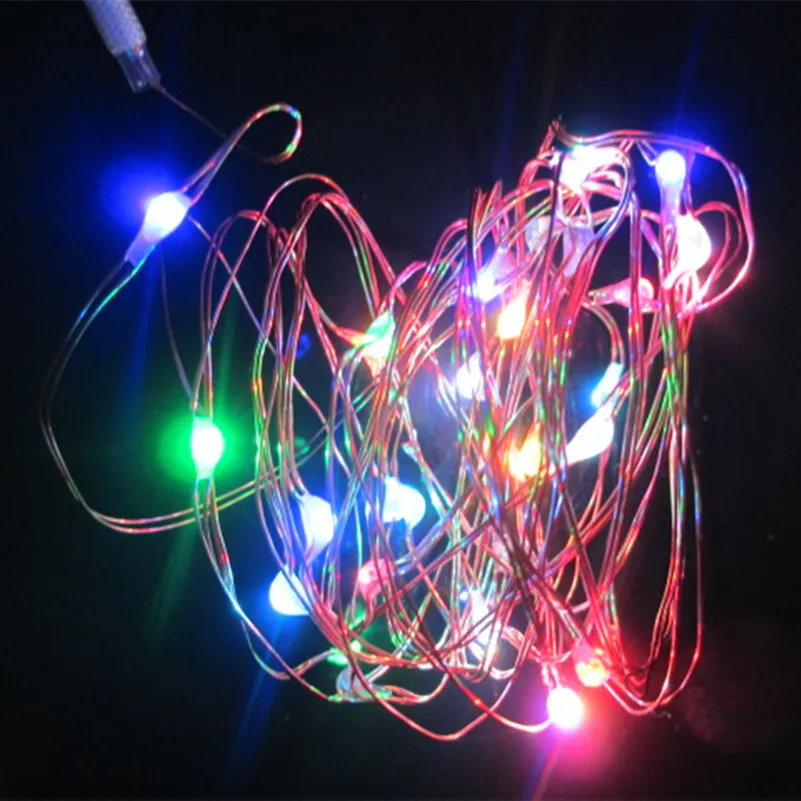 2M/3M/5M/10M LED Silver wire/Copper Wire 3AA Battery Operated LED Fairy String Light for Christmas Holiday Wedding Party Decor