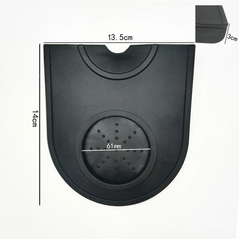 Goede Promotie 51 Mm Koffie Tamper Mat Siliconen Rubber Knoeien Hoek Mat Koffiezetapparaat