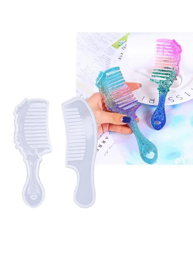 

2 Shape Comb 3D Epoxy Resin DIY Mold for DIY Jewelry Craft Making Handmade Gift