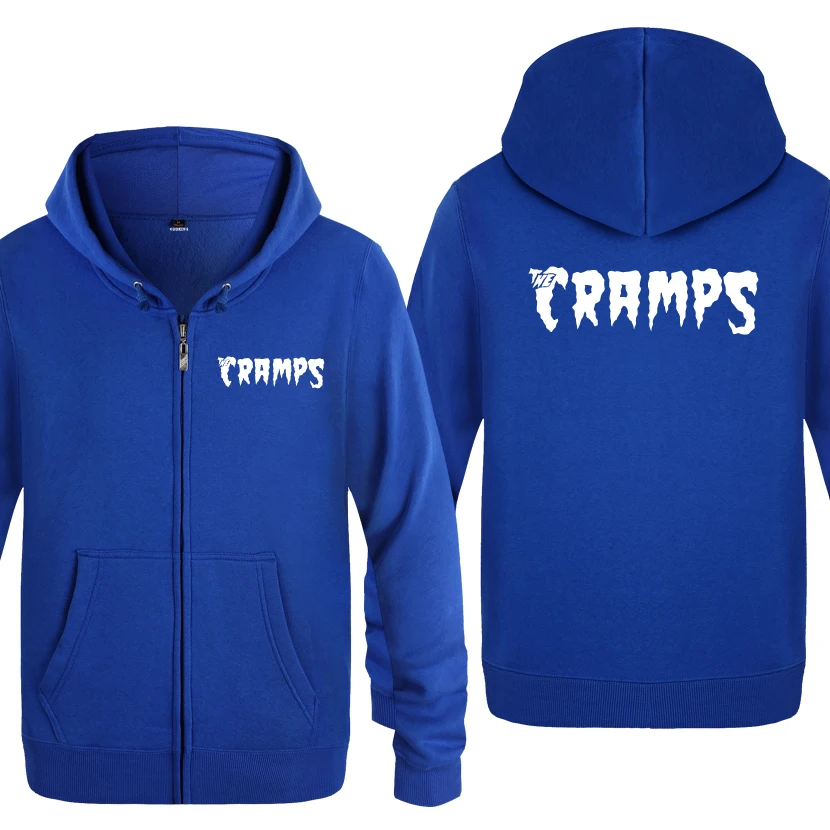 The Cramps Rock Band толстовки мужские мужская молния с капюшоном флисовые толстовки кардиганы - Цвет: LAY BAT