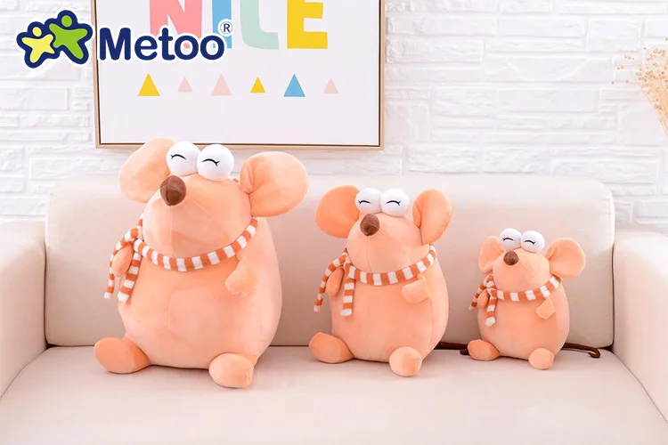 23 см мышь Metoo Кукла Мягкие игрушки Плюшевые животные детские игрушки для девочек Дети Мальчики Kawaii детские плюшевые игрушки мультфильм мягкие игрушки