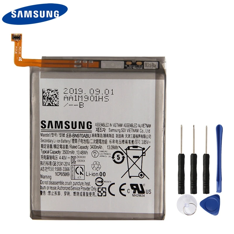 Аккумулятор samsung EB-BN970ABU для samsung Note10 Note 10 5G версия настоящая батарея 3500mAh Note10 5G Батарея