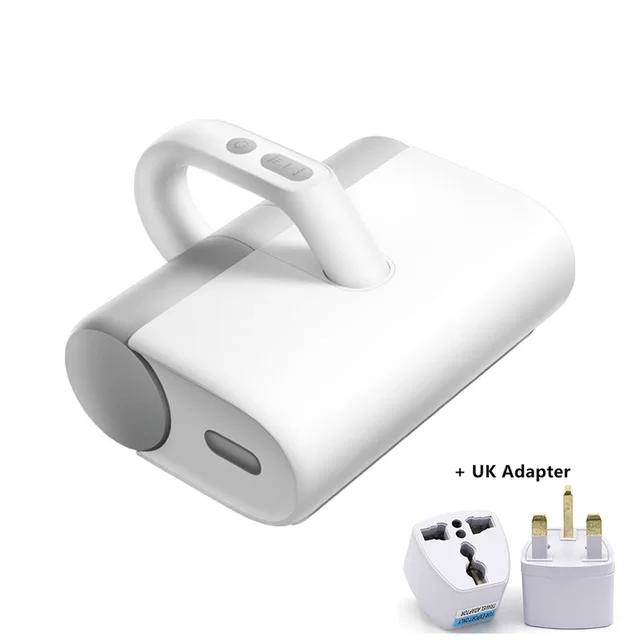 Xiaomi Mijia беспроводной ручной пылезащитный контроллер клещей УФ свет клещей убийца 16kPa Вакуумный Пылесос Для кровати матрац-кровать - Цвет: Add UK Adapter