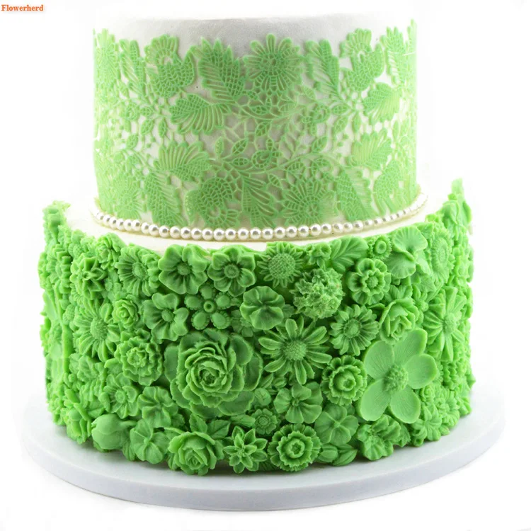 Цветы помадка торт Силиконовая Форма День рождения свадебное украшение торт украшения инструменты DIY шоколадное печенье Форма торт выпечки инструмент