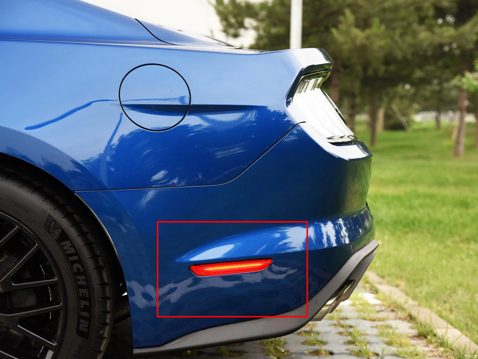 2x для Ford Mustang+ задний светодиодный габаритный бампер отражатель Светильник лампы красный объектив