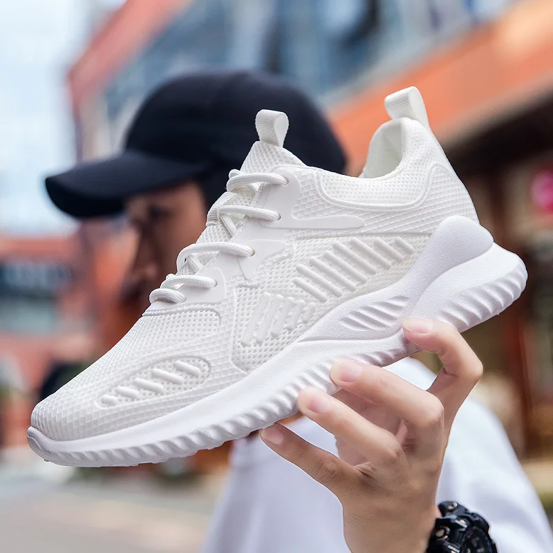 

2019 New Style Mei Summer Men's Breathable Fly-kit Mesh Breathable Anti-slip Athletic Shoes Old Man Shoes Trendy Shoes INS Cocon