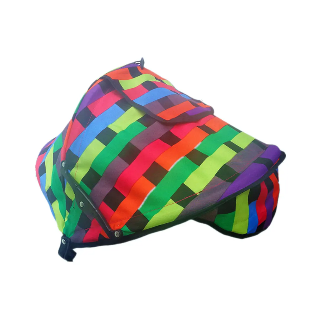 Защита от солнечных лучей затенение Детские коляски Коляска солнцезащитный козырек с УФ-защитой атмосферостойкий зонтик навес - Цвет: style 2 multicolor
