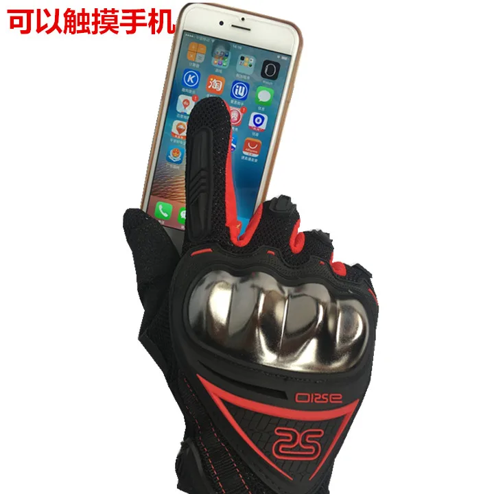 Мото rcycle Перчатки Гонки Лето полный палец защитные guantes moto cross luva moto ciclista
