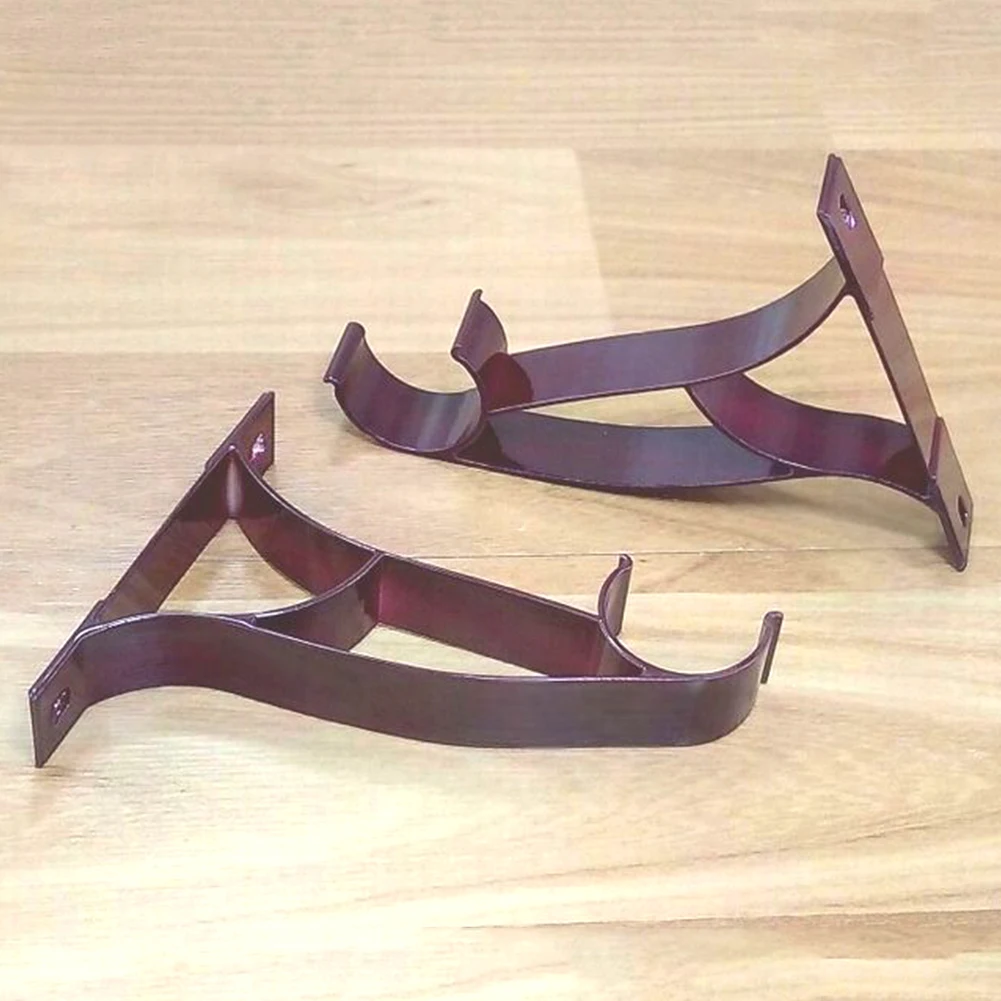 

2pcs Aluminium Alloy Window Curtain Drapery Rod Poles Holders Brackets Curtain Support Curtains Accessories Curtain Holder
