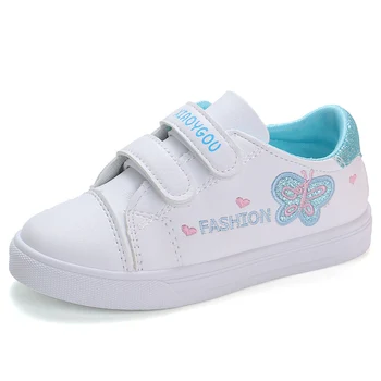 

ZE21-7 Children Sport Shoes Autumn Infant Girls Baby Embroidery Butterfly Shoes Kids Casual Sneakers Student Running Shoes