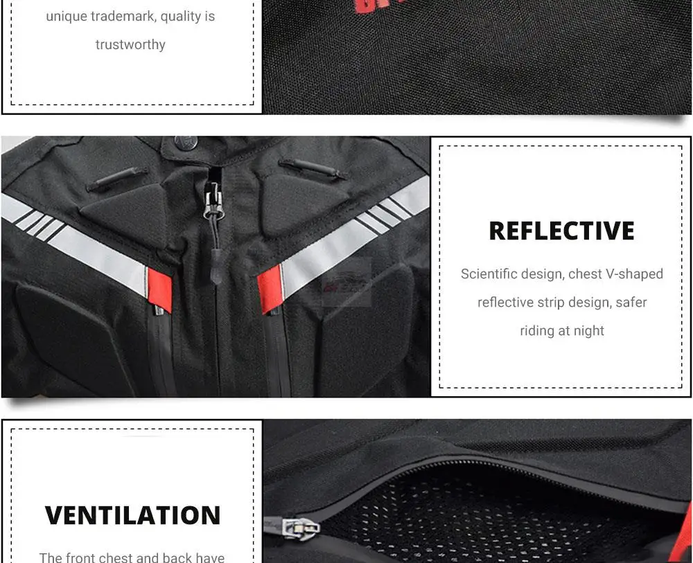 Waterproof Motorcycle Jacket Pants Off-Road Racing Motocross Riding Jacket Suit Men Windproof Touring Moto Protective Suit