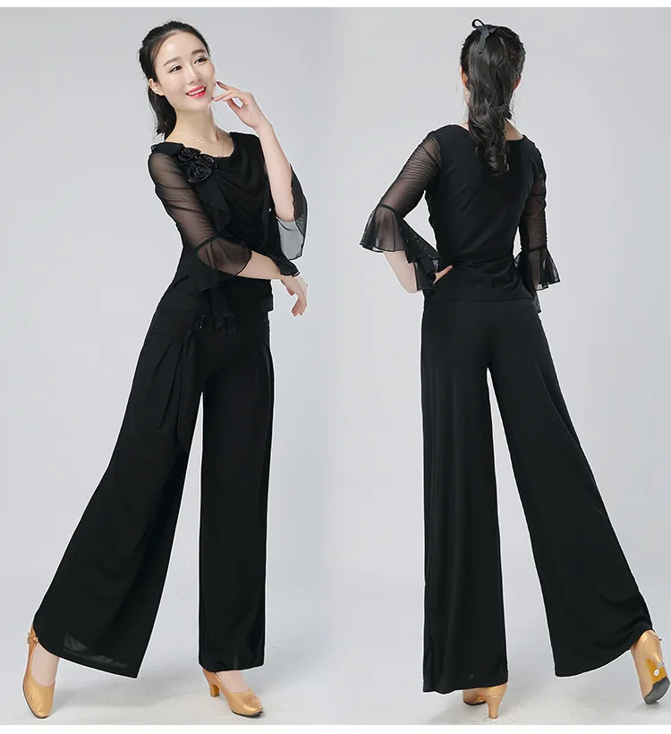 Dance Zhao New Style Modern Dance Loose Pants Sub-Fashion Women's Versatile National Standard Companionship Dance Game Practice