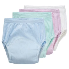 Pantalons d'entraînement pour bébés, couches pour nourrissons, en tissu réutilisable, sous vêtements lavables pour enfants, à langer
