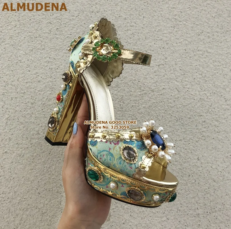 DG粗跟水台钉珠凉鞋 (6)