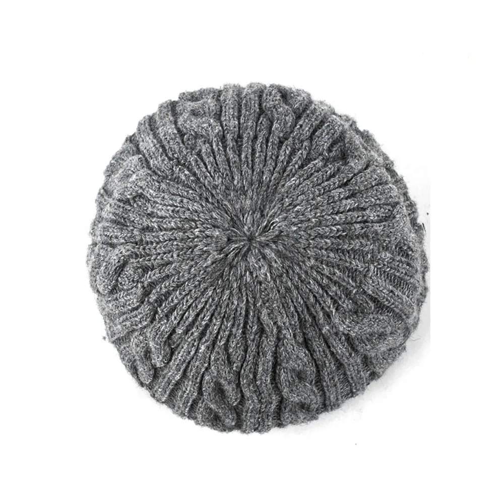 Стильные шапочки Skullies, зимняя мужская и женская шапка, Толстая теплая шапка, шапочки, шапки с бархатной вязкой