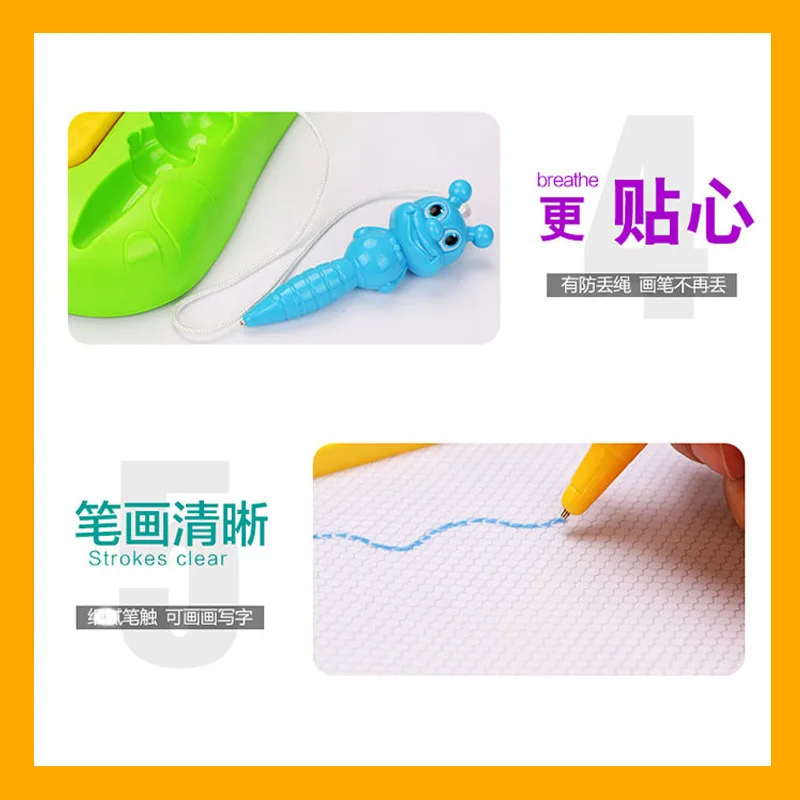 

Children Sketchpad Toy Large Size Multi-Color Magnetic ENLIGHTEN Writing Board Baby Children'S Educational Drawing Board