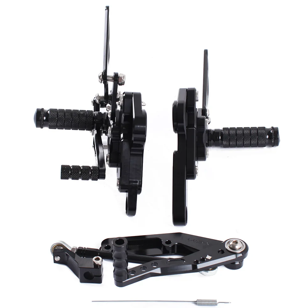 Для YAMAHA MT09 MT 09 CNC мотоцикл регулируемая коробка передач задние наборы ножная педаль подставки для ног