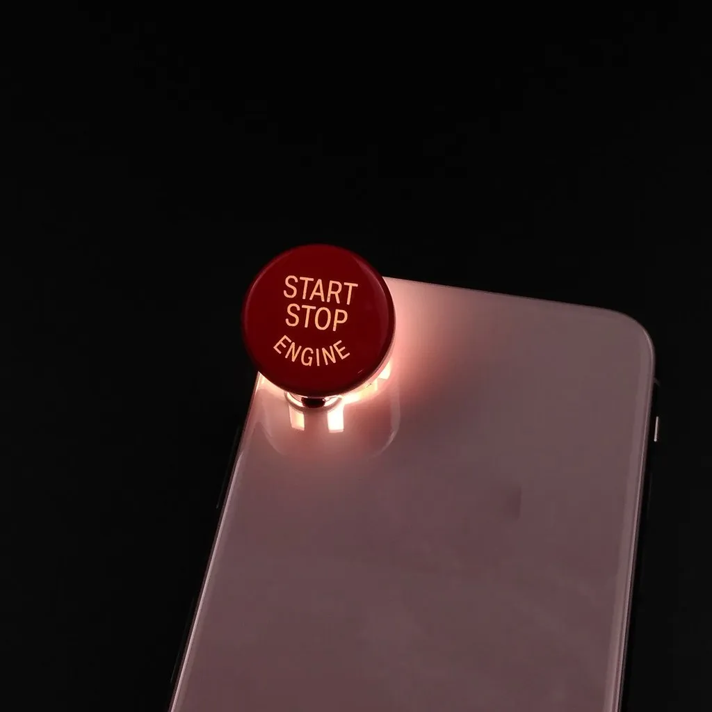 Автомобильная кнопка запуска двигателя с кристаллами алмаза сменная крышка