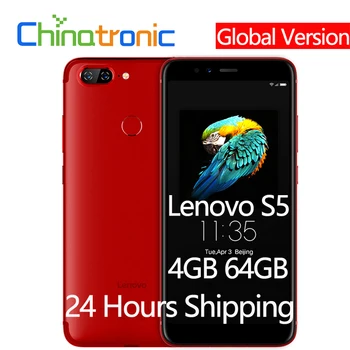 

Global Version Lenovo S5 K520 4GB 64GB Mobile Phone Snapdragon 625 Octa core Dual Rear 13MP Front 16MP Face ID 5.7“FHD 18:9