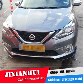 

For Sentra Body kit spoiler 2016-2018 For Nissa Sentra ABS Rear lip rear spoiler front Bumper Diffuser Bumpers Protector