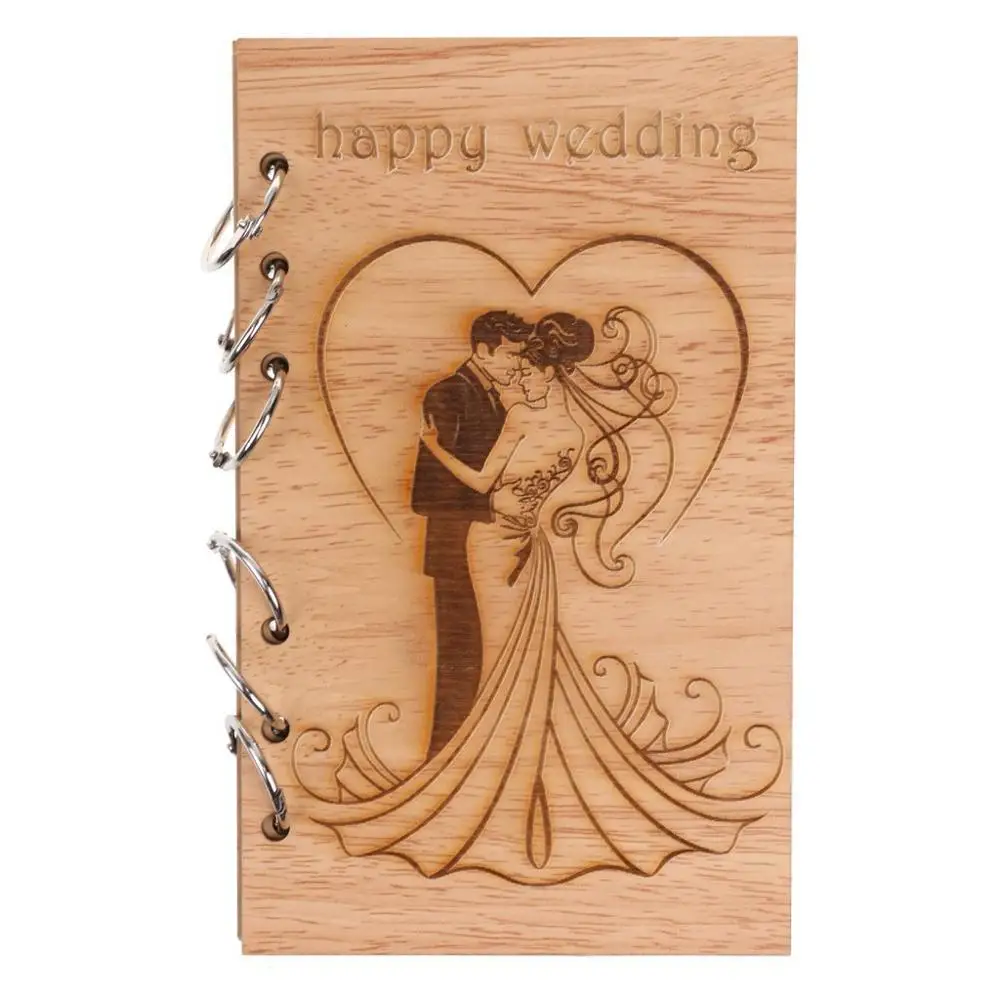 35 Pages Wedding Guest Book Wedding Decoration Rustic Sweet Guestbook Gifts for Guests mr mrs mariage
