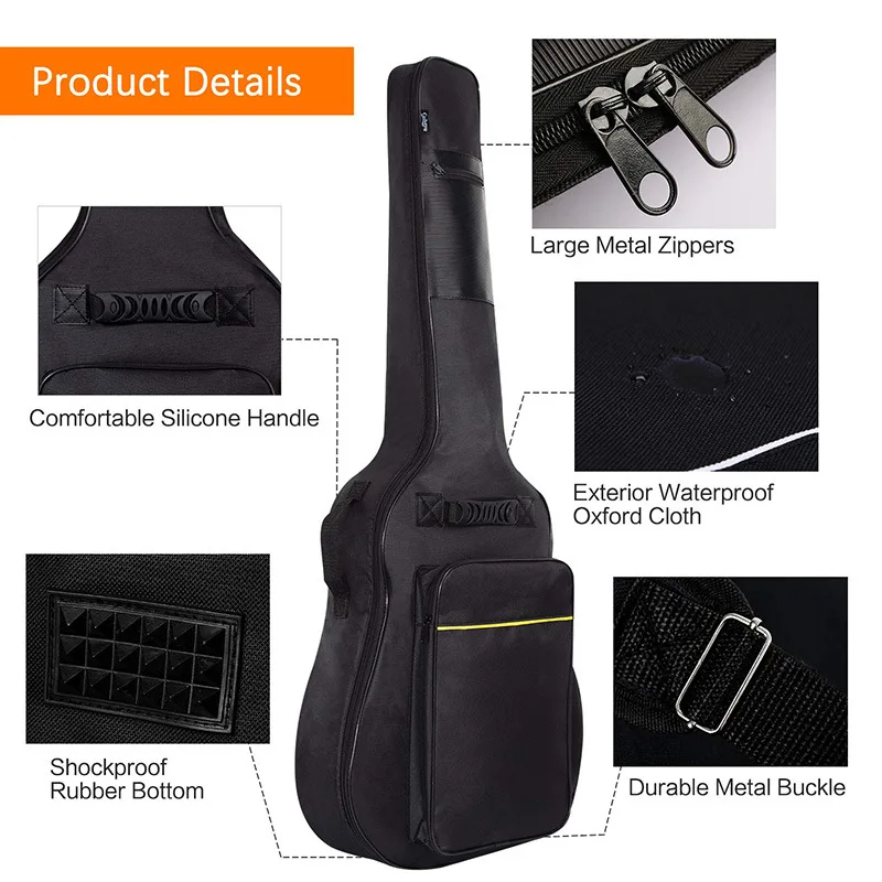 Strap Gig Bag, 600D, resistente à água,