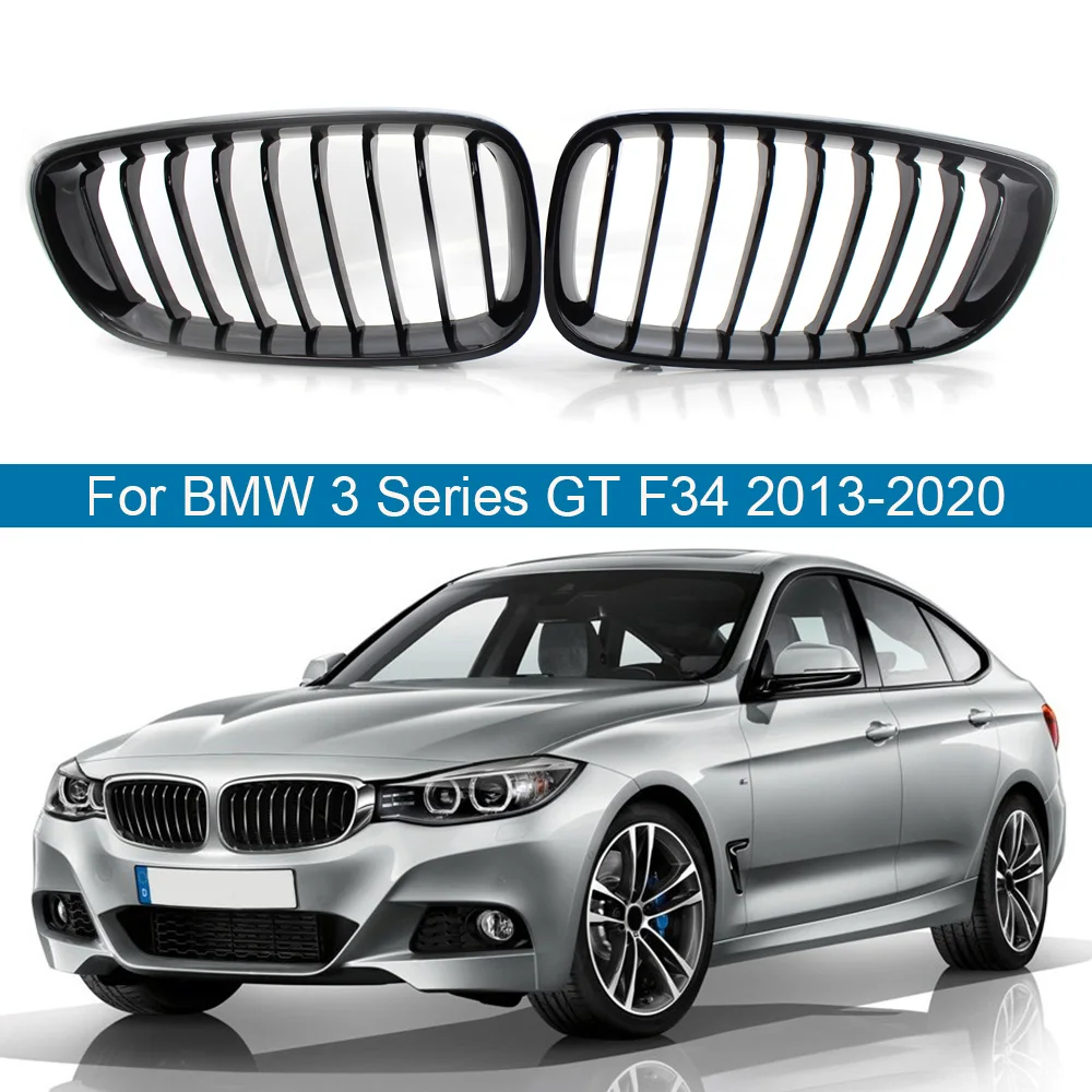 

Pair Front Bumper Hood Kidney Grilles Grill 1 Slat Replacement For BMW 3 Series GT F34 320i 328i 335i 2013-2020 Car Accessories