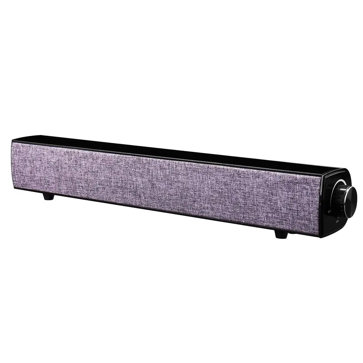 Purple Gray 20 Вт bluetooth Саундбар динамик 4000 мАч беспроводной бас HiFi сабвуфер ТВ домашний кинотеатр громкий динамик с микрофоном USB AUX RCA кабель - Цвет: Purple Gray