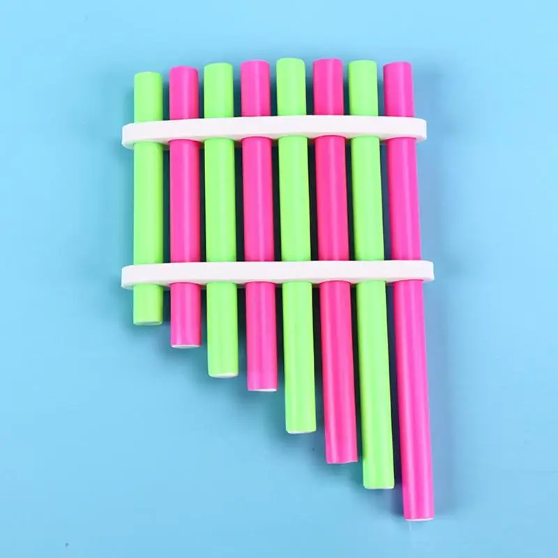 Особенно креативные Пластиковые Музыкальные игрушки Panpipe ручной работы превосходное мастерство для музыкальных инструментов школьников