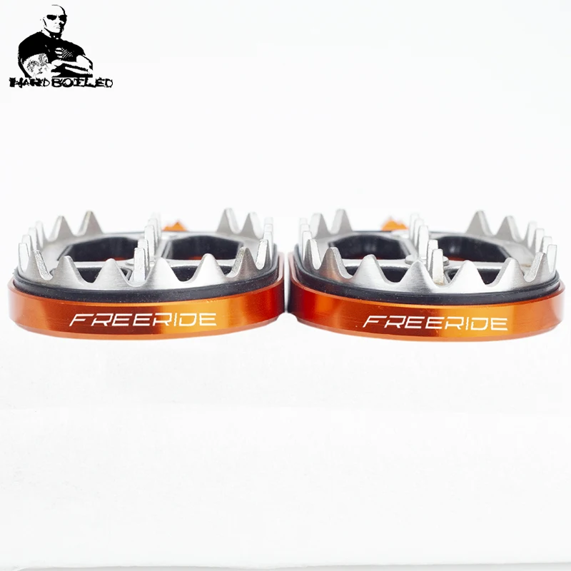 FREERIDE LOGO Для KTM FREERIDE 250F- REERIDE 250R- FREERIDE 350 2012- мотоциклетные широкие опорные подножки - Цвет: FREERIDE LOGO