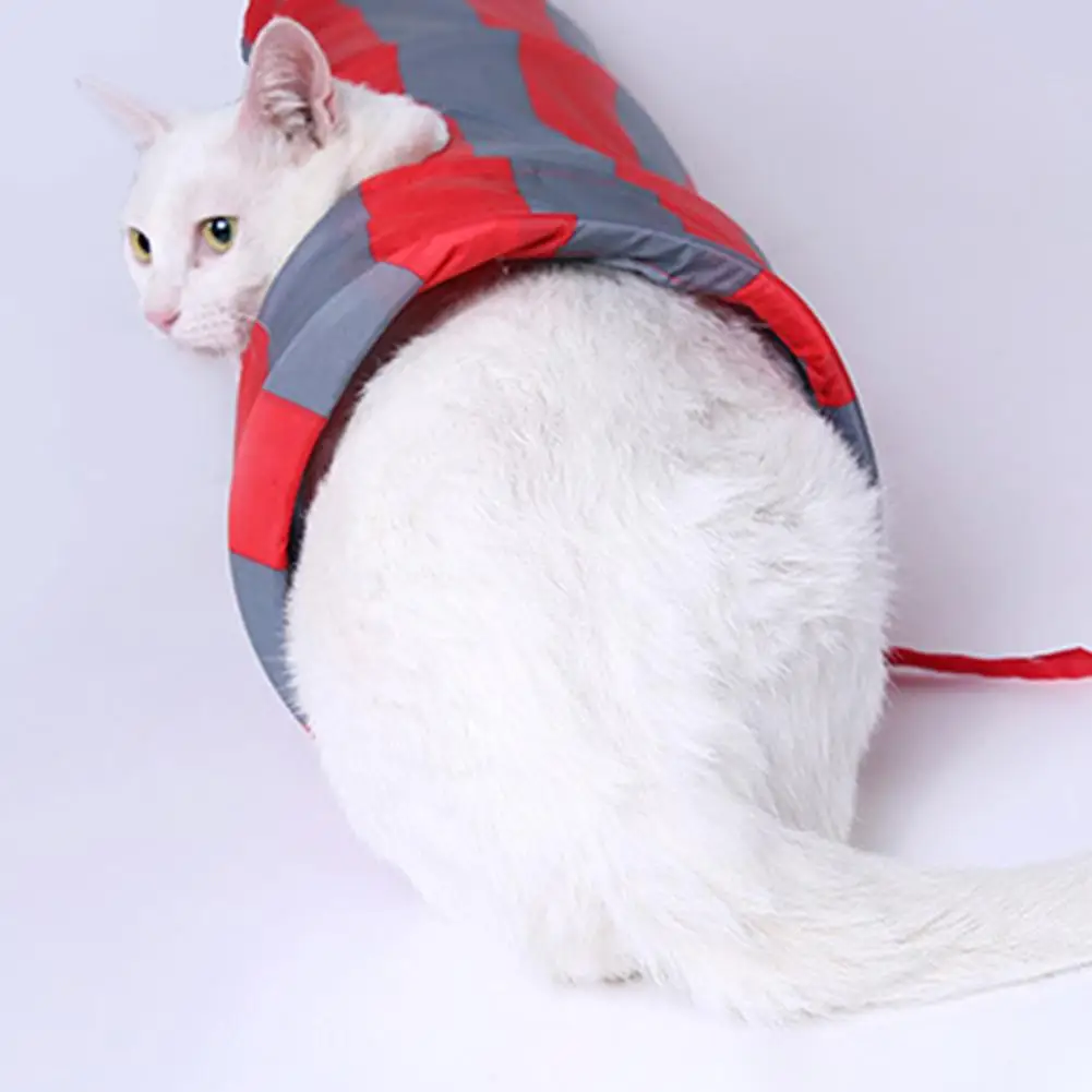 Игрушка для кошек, туннель, канал, игрушки для котов, палатка в полоску, туннель, кошачий канал, рулон, дракон, полиэфирная ткань, сохраняет котенка, активных домашних животных