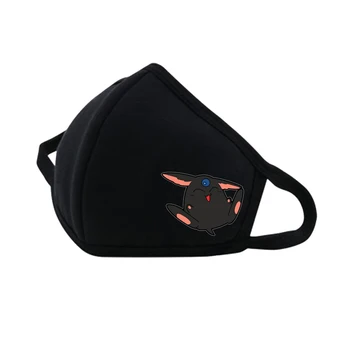 

Anime Card Captor Mouth Face Mask DustpRespirator Fashion Black Face mask Cute Printed Women man Cotton Mask