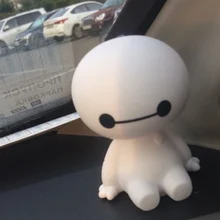 Мультфильм робот Baymax качающаяся голова фигурка автомобиля украшения авто интерьерные украшения большие куклы героев, игрушки орнамент аксессуары