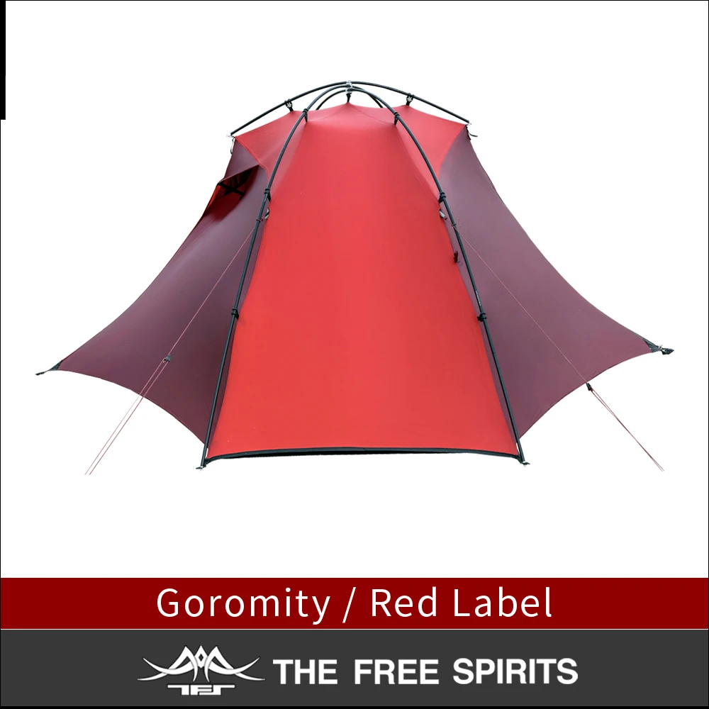 The Free Spirits Goromity Tent 10D nylon 20D 1 person Outdoor Ultralight Hiking Camping Tent 4 Season Professional Winter Tent