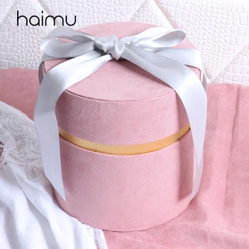 

Romantic Cloth Bucket Baby's Birthday Gift Packaging Box Wedding Favor for Bridesmaid Gifts Flower Bouquet Decoration Boxes