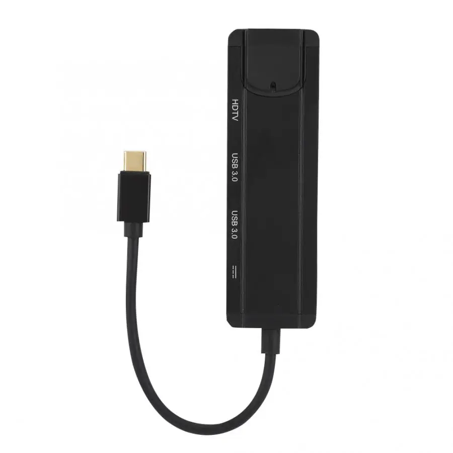 5-в-1 HDMI гигабитный сетевой адаптер «Все-в-одном» конвертер Тип-C концентратор USB док-станция для Macbook huawei Коврики книга компьютер