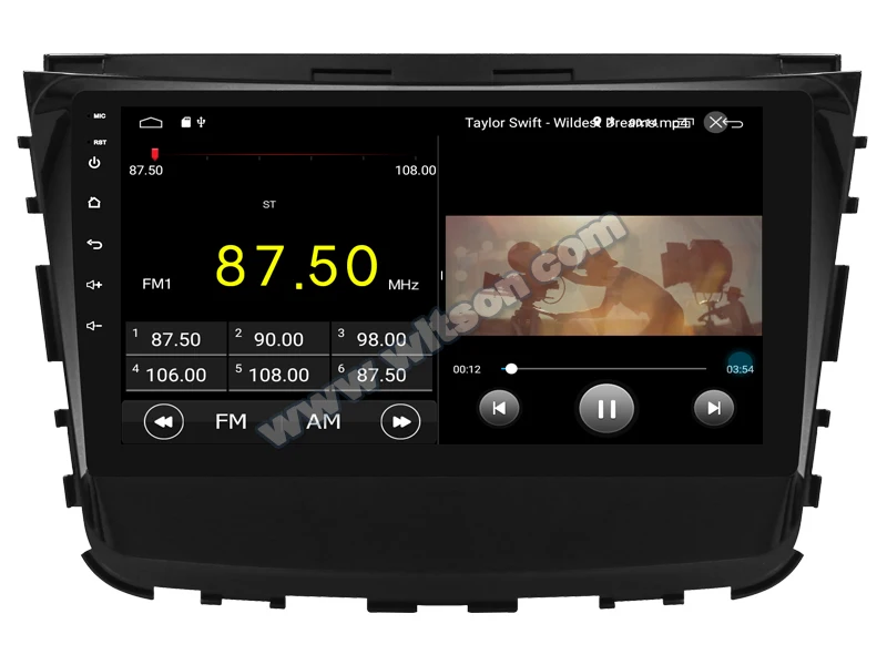 Sale WITSON 9" FULL HD TOUCH SCREEN Android 9.0 Octa-Core Car GPS Multimedia Navigation For SSANGYONG REXTON 2019 CAR DVD PLAYER 5