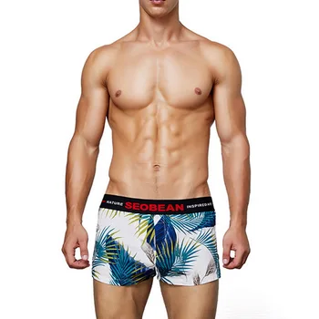 

Brand Printed Boxers Panties Cotton Homme Elastic Printed Boxer Men Underwear Male 2020 New Men Shorts Boxer Panties