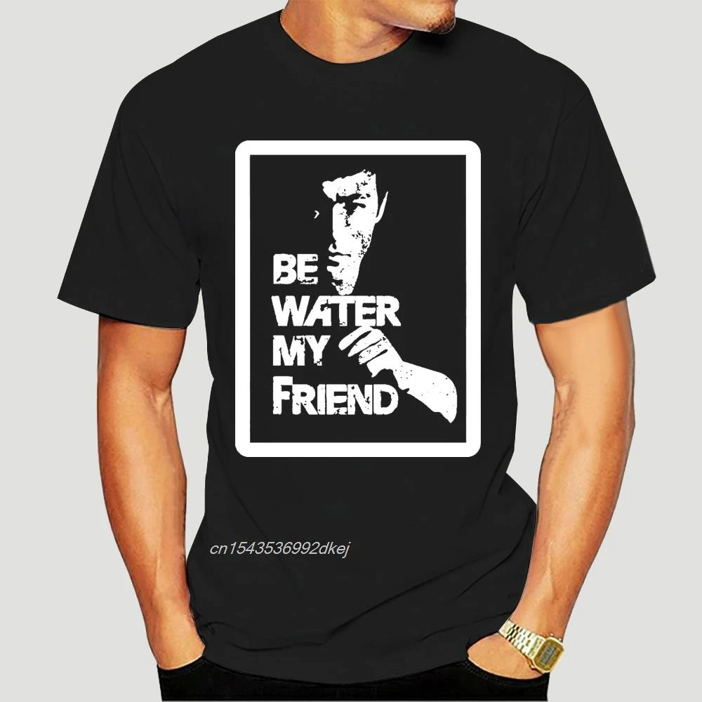 Bruce lee t shirt be water my friend Clearance
