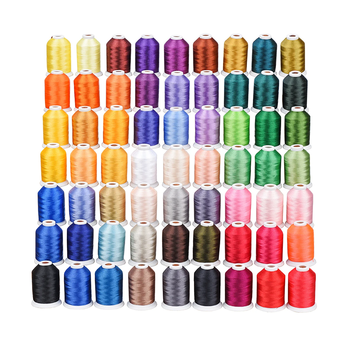 Новая брендовая нить для вышивки Simthread 120D/2 40WT полиэфирная 550Y/конус 40 цветов в