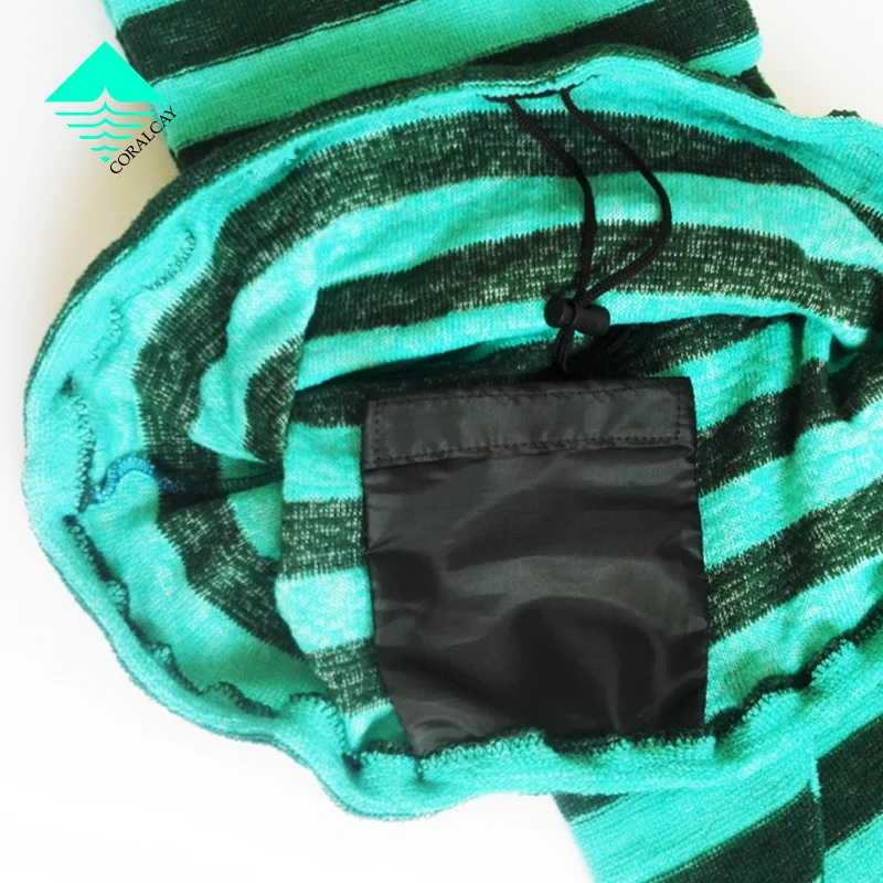 6'/6'6''/7'/9'6'' Elastic Surfboard Sock Striped SUP Board Sock Cover Protective Storage Bag Case paddle board bag
